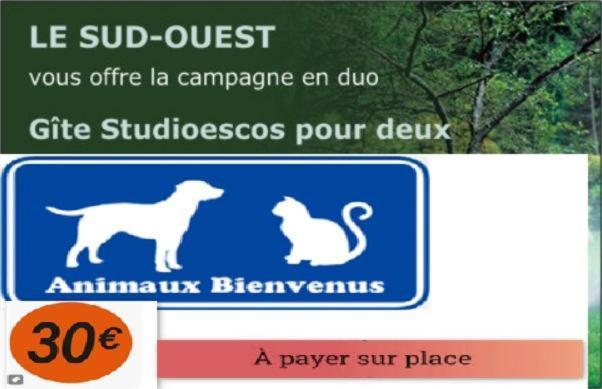 Gite Le Trefle Studioescos Exteriör bild
